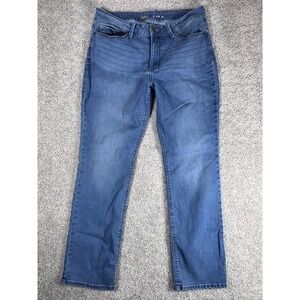 Lee Women's Regular Fit Straight Leg Jeans Blue Wash Size 12 Medium